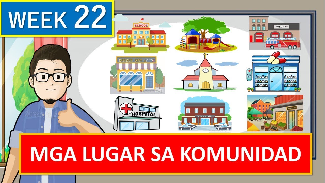 Mga Lugar Sa Komunidad Melc Based Tagalog Lesson Youtube
