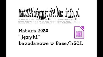 Zad. 5 "Języki" - matura 2020 informatyka - Base