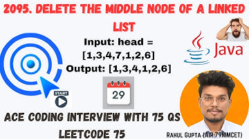 2095. Delete the Middle Node of a Linked List | LeetCode | Solution in Hindi 🔥