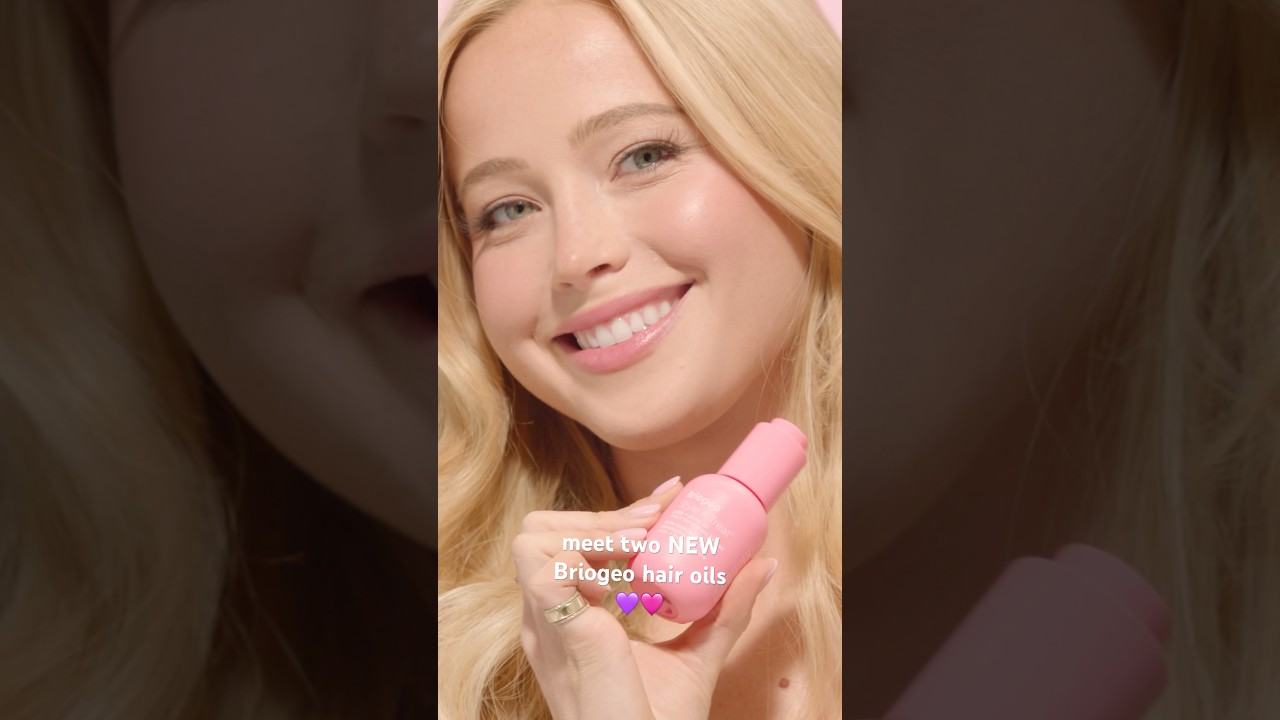 Styling with the new Briogeo hair oils 💜🩷