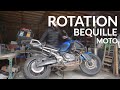 How to turn a motorcycle on the side stand  adventure motorcycle training