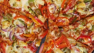 Homemade Veggie Pizza //// Delicious Pizza Recipe From Dough To End Yummy