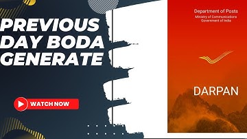 How to generate boda report for previous day