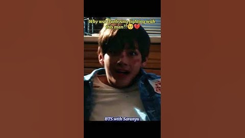 Why was Taehyung fighting with this man ? 🥺💔 #bts #v #jk #jimin #suga #jin #jhope #rm #shorts
