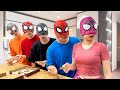 Pro 5 spiderman team  an unlucky day   funny action in real life  by bunny life