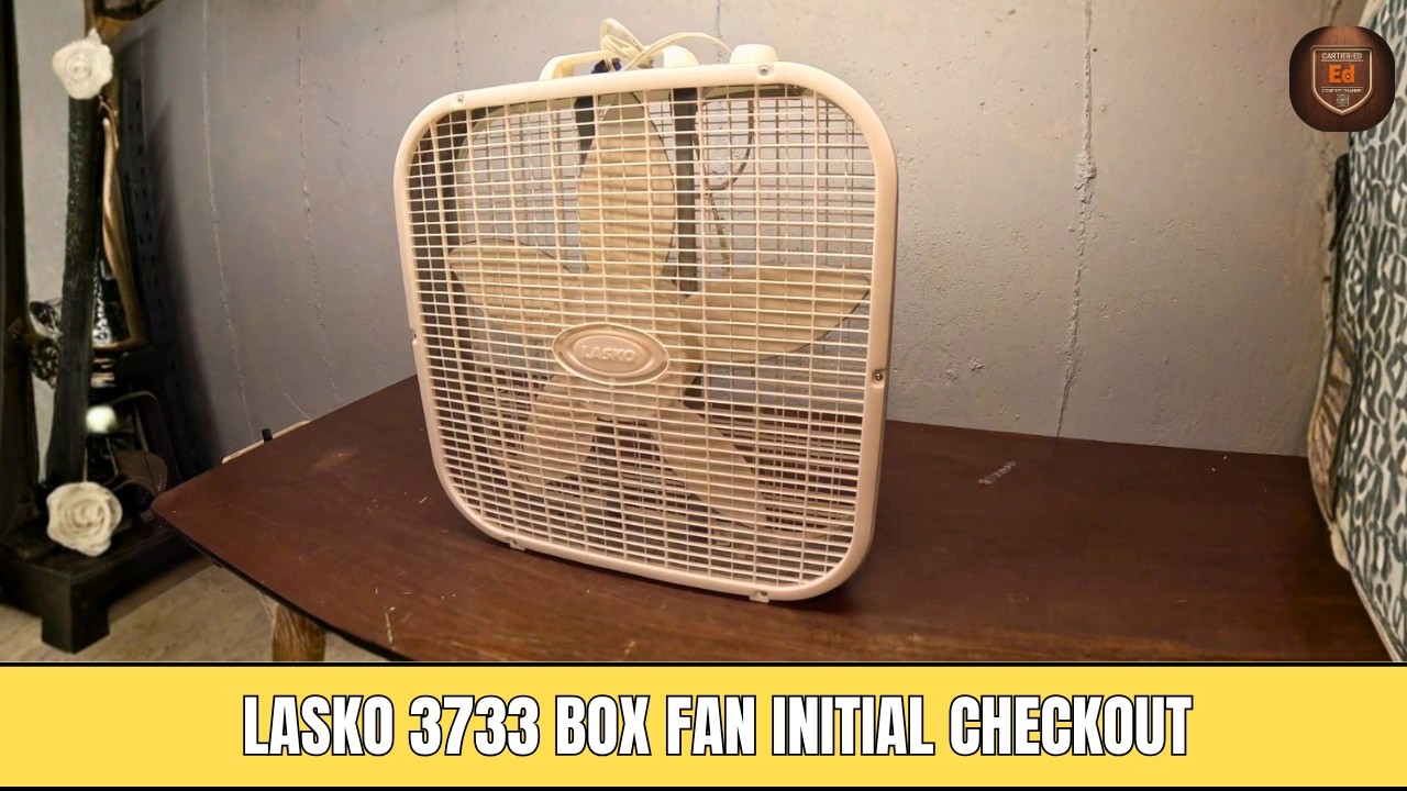 Lasko 3733 Box Fan I Initial Checkout - YouTube