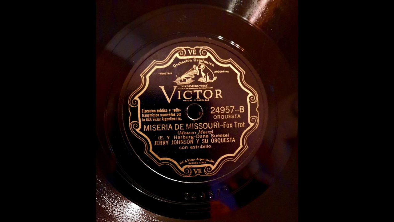 Jerry Johnson and his Orchestra – Missouri Misery – Victor 24957