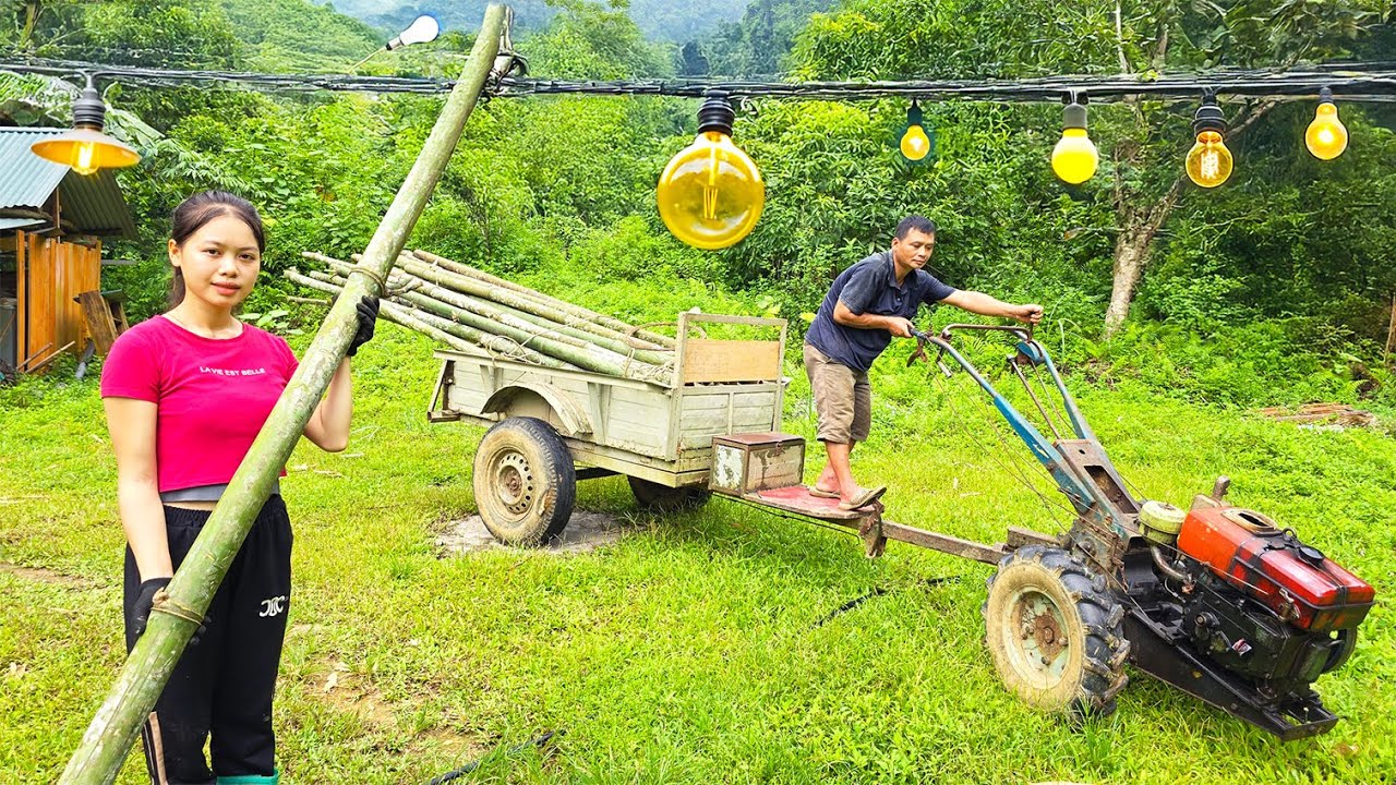 A Day with Hanh: Repairing Electric Poles, Using Bamboo and Cooking Traditional Vietnamese Fish