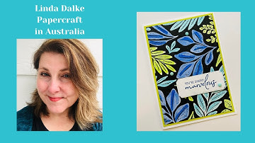 Technique Tuesday!  Create Drama with Alcohol Markers on Black Cardstock!