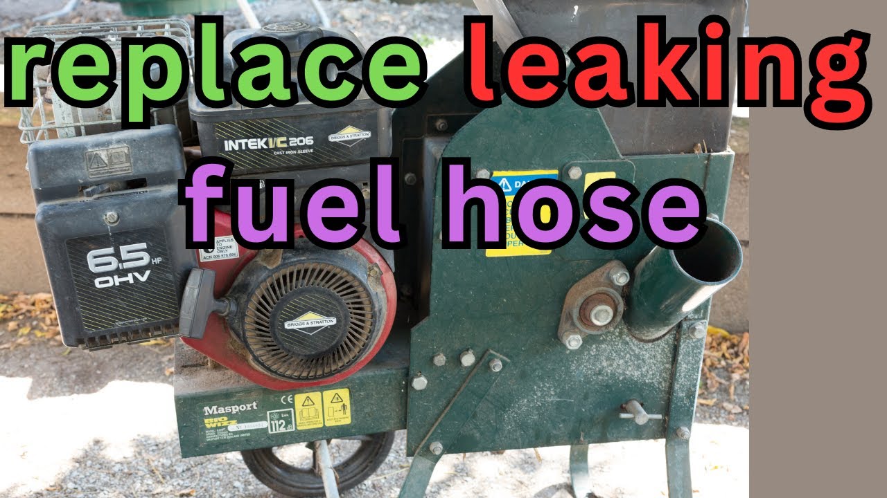 MASPORT BIO WIZZ 6.5HP shredder chipper - replace leaking fuel