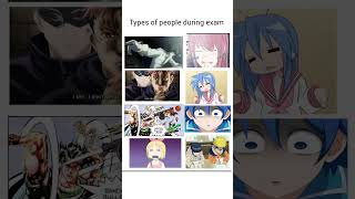pov -types of people in exam #anime #meme #funny #jjk #deathnote #naruto #trending