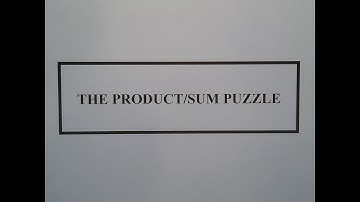 The Product/Sum Puzzle #10