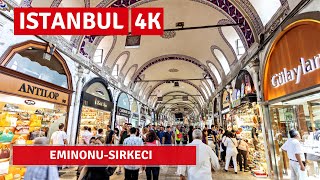 Istanbul 2022 Eminonu-Sirkeci 22 May Walking Tour|4k UHD 60fps