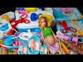 8 Minutes Satisfying with Unboxing Pregnant Women Giving Birth asmr Doctor playset | Barbie Doll