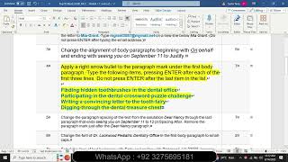 Exp19_Word_Ch02_ML2 - Dentist 1.1 | Word Chapter 2 Mid-Level 2 - Dentistry | Word Chapter 2