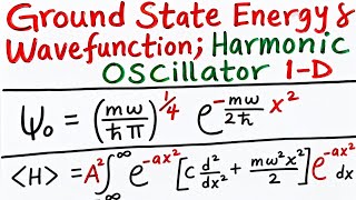 Ground State Energy of the Harmonic Oscillator & Wave Function | Quantum Mechanics Explained
