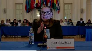 Conmovedor testimonio de la Señora Olga González en OEA narra el asesinato de su esposo en Venezuela