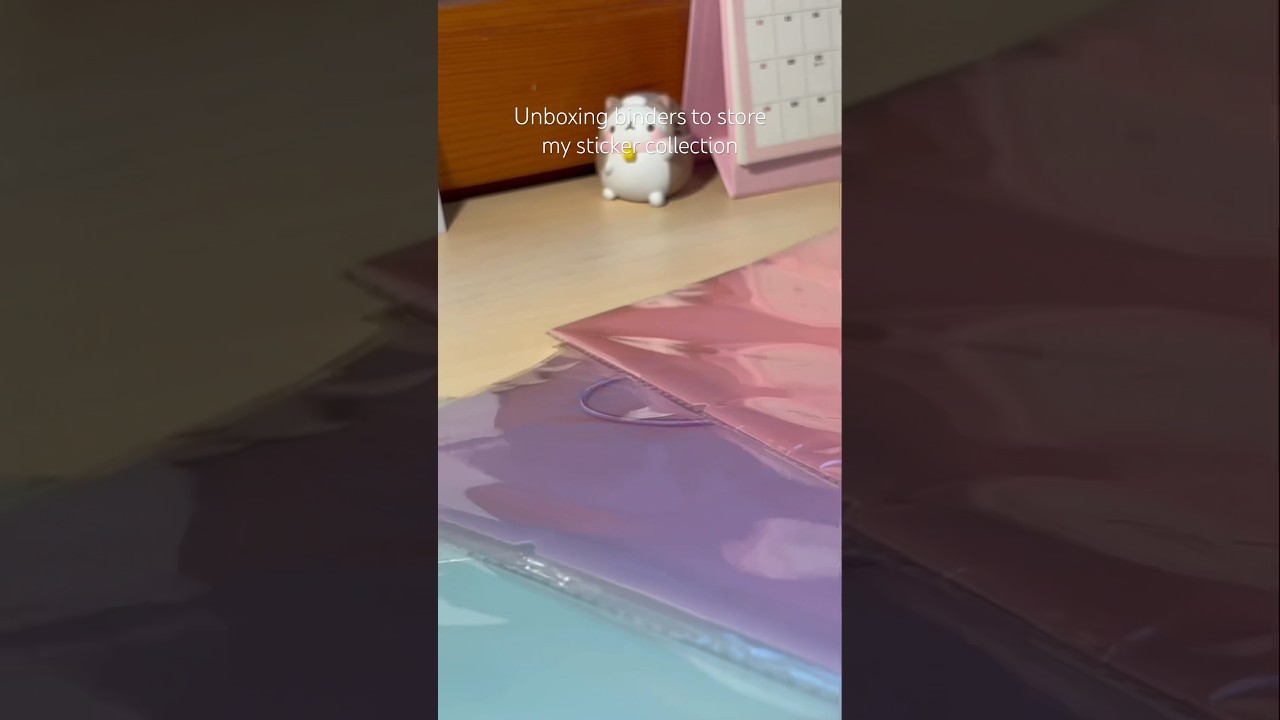 Unboxing sticker binders 🥹🎀 