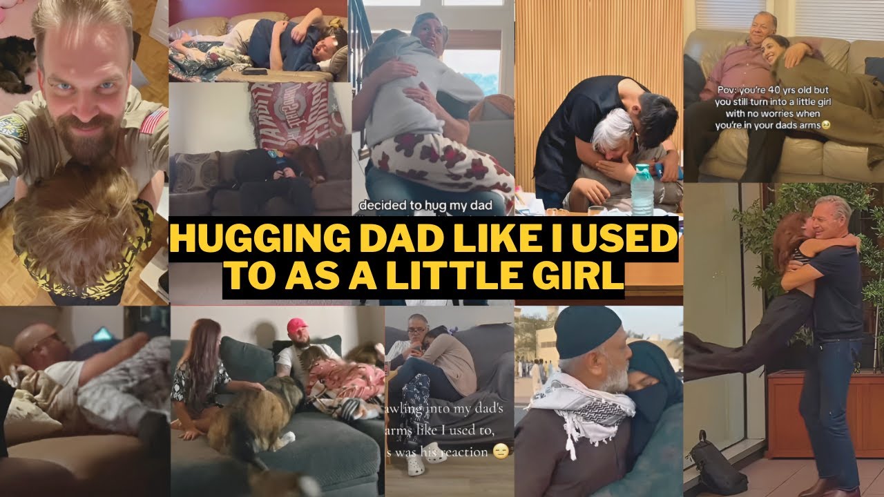 Hugging Dad Like I Used To As a Little Girl – Heartwarming Trend Melts Hearts Online