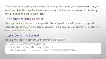 How to Prevent String to Double/Float Precision Loss in Swift 5
