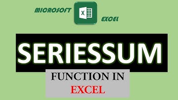 10. SERIESSUM function in excel | Math & Trig