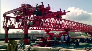 our girder launcher and gantry crane in the past three months