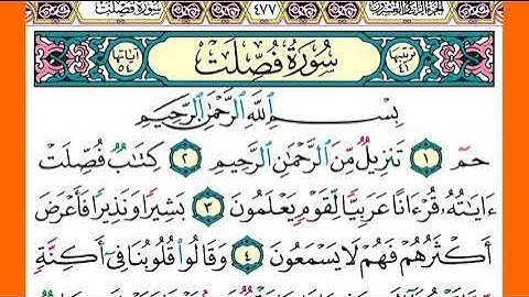 سورة  فصلت  الشيخ ياسر الدوسري برواية حفص عن عاصم