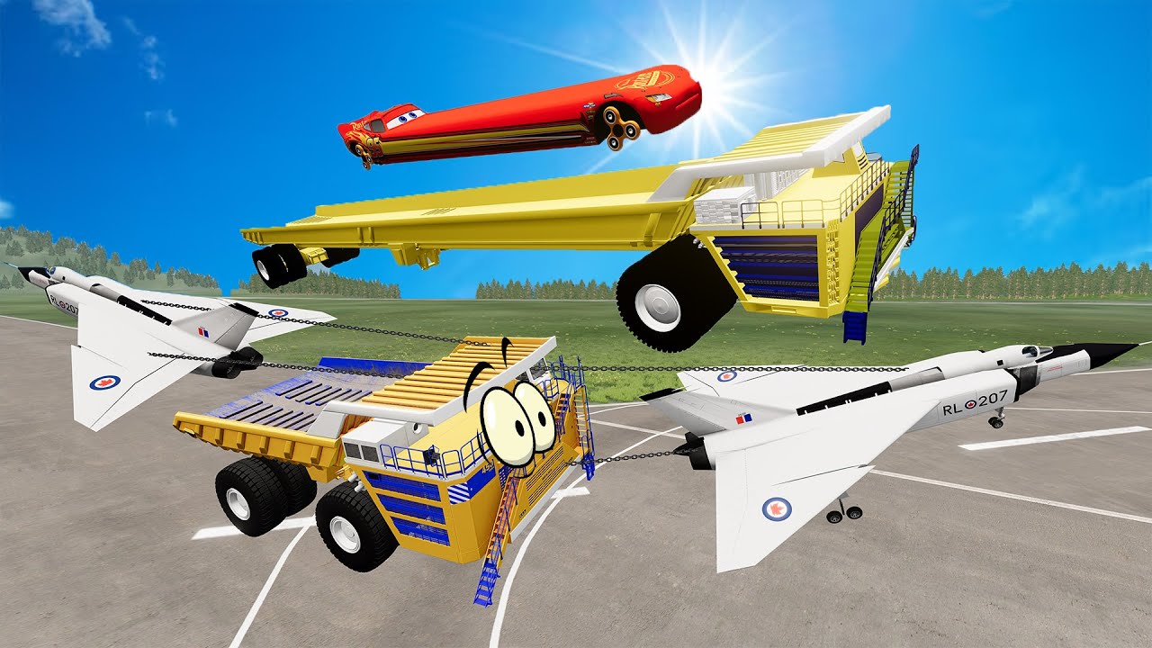 КАК СДЕЛАТЬ САМЫЙ ДЛИННЫЙ БЕЛАЗ В МИРЕ? Гонки длинных машин. Маквин, Тесла, Гелик. Гоша и Чич.