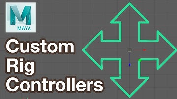 Custom Animation Rig Arrow Controller in Maya Tutorial with CV Curve Tool