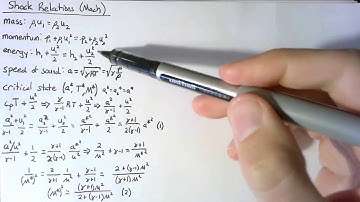 Shock Relations (Mach Number)