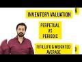 Inventory valuation fifo lifo weighted moving average perpetual vs periodic bcom bba ca bs