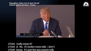 Watch: Video of Trump deposition in rape defamation case