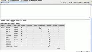 5 SQL with Oracle 10g XE   Using DESCRIBE to View the Table Structure