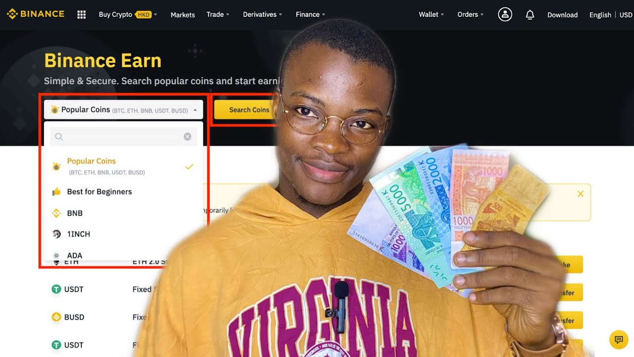 Binance Simple EARN et Staking(Tutoriel) - YouTube