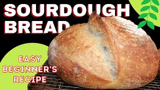 Easy Beginner's Sourdough- Cup and Weight Measurements, Just 4 Ingredients!