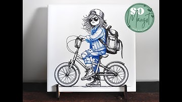 Engraved white tiles with color tutorial