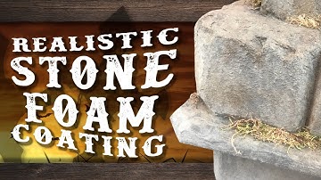 Stone Coating Styrofoam Tutorial - Adding easy stone coating/texture to props!