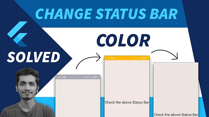 Flutter Status Bar Color | How to Change Status Bar Color in Flutter | Transparent Status Bar