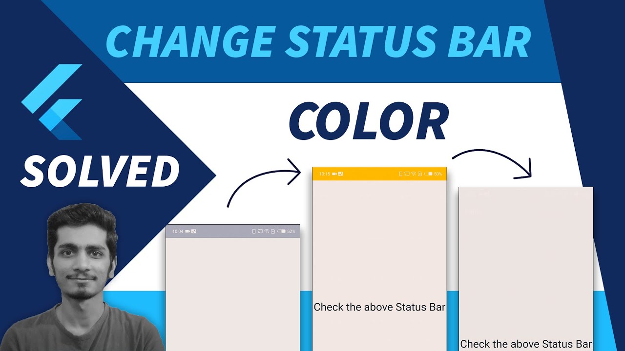 Flutter Status Bar Color | How To Change Status Bar Color In Flutter | Transparent Status Bar