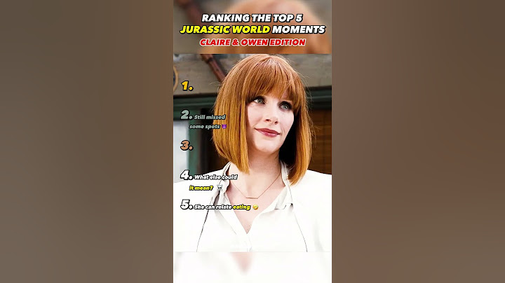 Ranking The Top 5 Jurassic World Moments Claire & Owen Edition 🤣