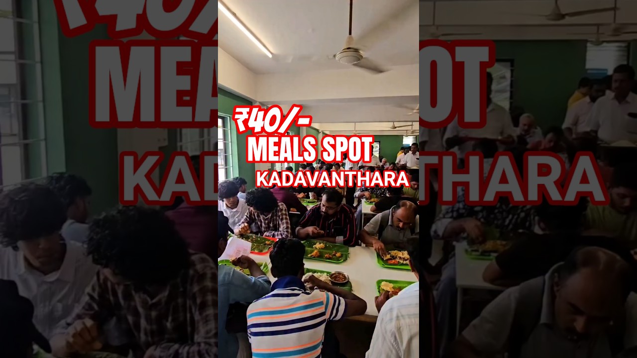 ₹40 meals spot ernakulam 