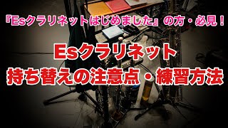 『Esクラリネットはじめました』の方・必見！〜Esクラリネット持ち替えの注意点・練習方法【ワンポイントレッスン動画#7】【エスクラ 】