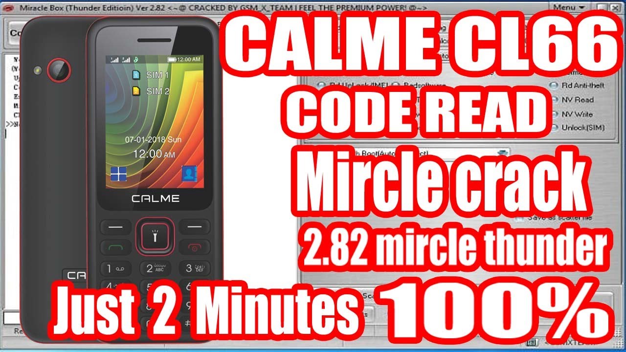 CALME CL66 | Code Read | Mircle Crack | 2 82 Mircle Thunder