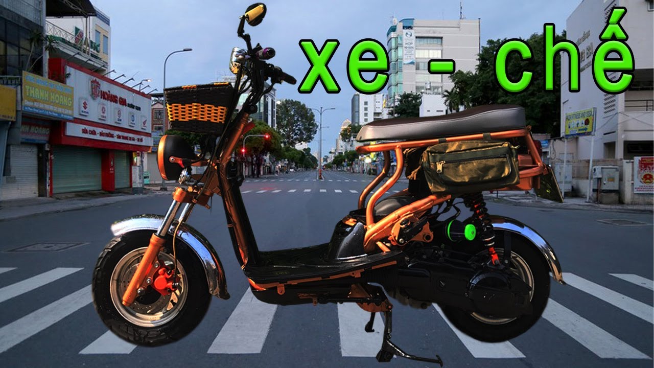 lột xác xe atila | chế xe atila thành dáng xe đạp điện... - youtube