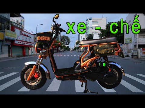 Video lột xác xe atila | chế xe atila thành dáng xe đạp điện... - youtube