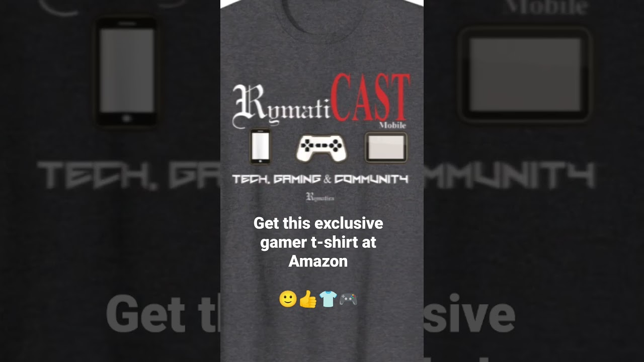 RymatiCAST Mobile: Tech, Gaming & Community. Adults and Kids T-Shirt at Amazon.