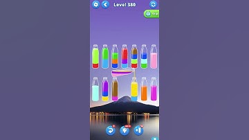 Water color sort level 380 #androidgameplay #watersortpuzzle #shorts