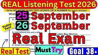 25 & 26 September 2026 Real IELTS Listening Practice Test 2026 With Answers | IELTS PRACTICE EXAM