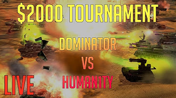 DoMiNaToR vs HuMaN1tY ($2000 Tournament) & 3v3 Defcon- C&C Generals Zero Hour