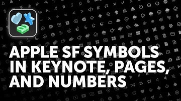 Apple SF Symbols in Keynote, Pages, and Numbers
